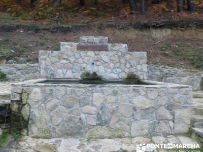 El Castañar de El Tiemblo, fuente para deportistas; rutas patones